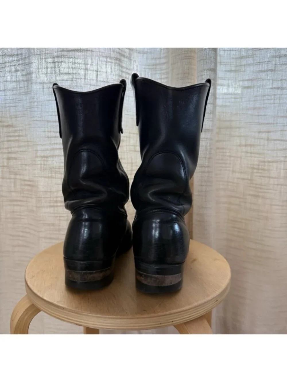 Red Wing Boots Heritage Black Pecos Size 8D Made in USA